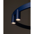 Люстра Nowodvorski 12283 Fourty Round GU10 R35+LED 7+6x10W+9W 3000K 710Lm IP20 синя4